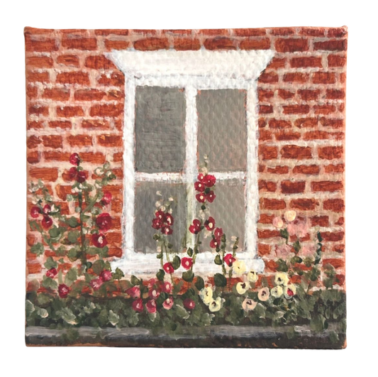 Brick Wall Blooms - Original Artwork